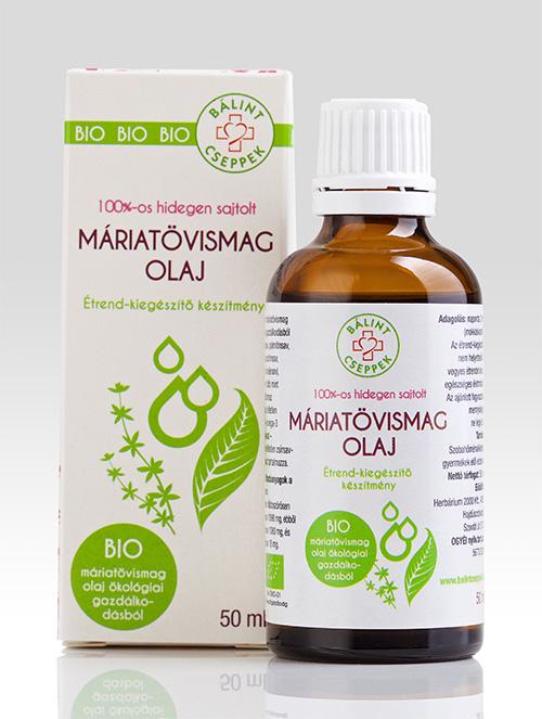 Máriatövismag-olaj BIO - 100%-os hidegen sajtolt
