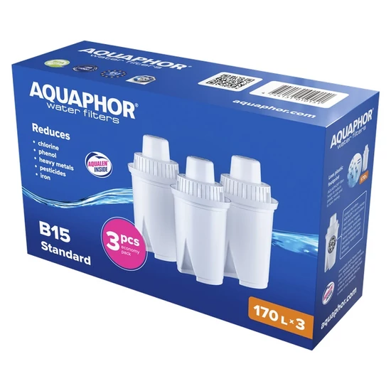 Aquaphor b15  (b100-15) classic szűrőbetét (170l) 3db-os kiszerelés