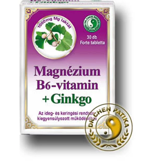 Magnézium B6+ginkgo tabletta