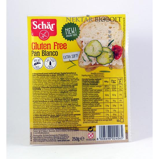 Schar gluténmentes Pan Blanco kenyér 250 g