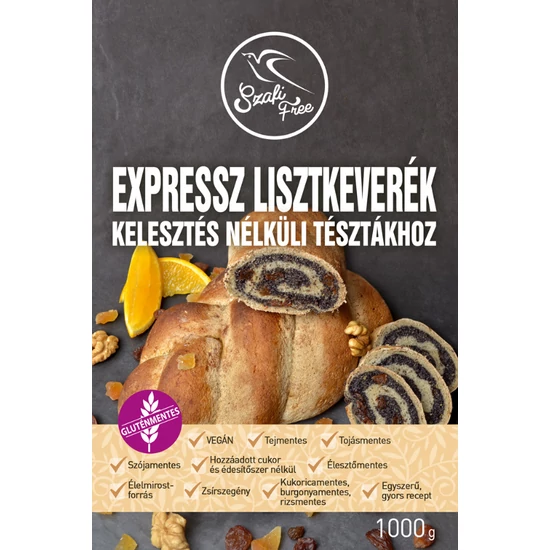 Szafi Free EXPRESSZ lisztkeverék kelesztés nélküli tésztákhoz 1000g