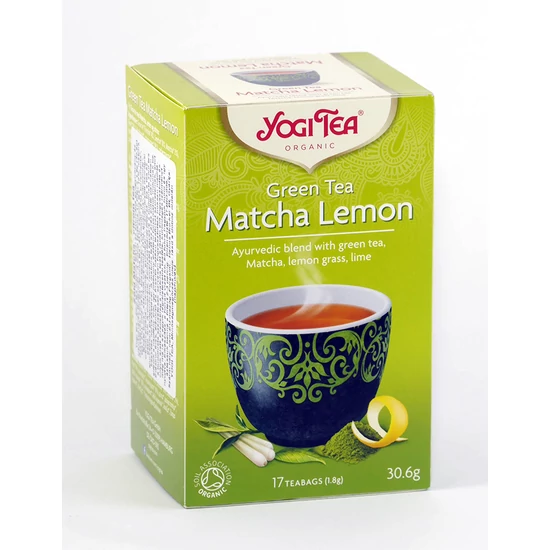 Yogi bio zöld tea matcha-citrom 17 db